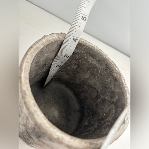 White Birch Textured Cylinder Planter Pot - Picture 6 of 8